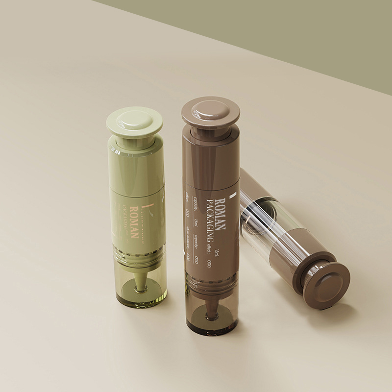 10ml 15ml PP plastikowy nóż ultradźwiękowy w kształcie strzykawki krem ​​pod oczy serum do twarzy wybielający żel balsam naciśnij butelka z zakraplaczem