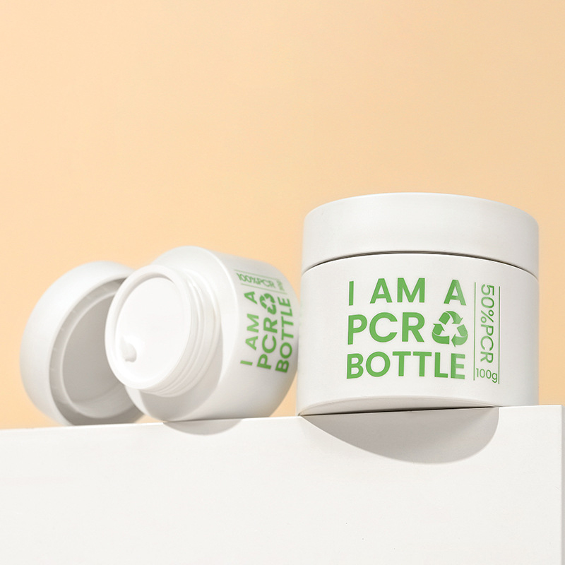 30g 50g 100g Puste Możliwość wielokrotnego napełniania Wymienne PCR PP Ekologiczne Twarz Ciało Pielęgnacja skóry Peeling Masło Opakowanie na krem ​​Plastikowy słoik kosmetyczny