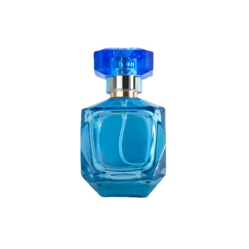 Niebieskie puste szklane butelki perfum w sprayu Opakowania szklane butelki