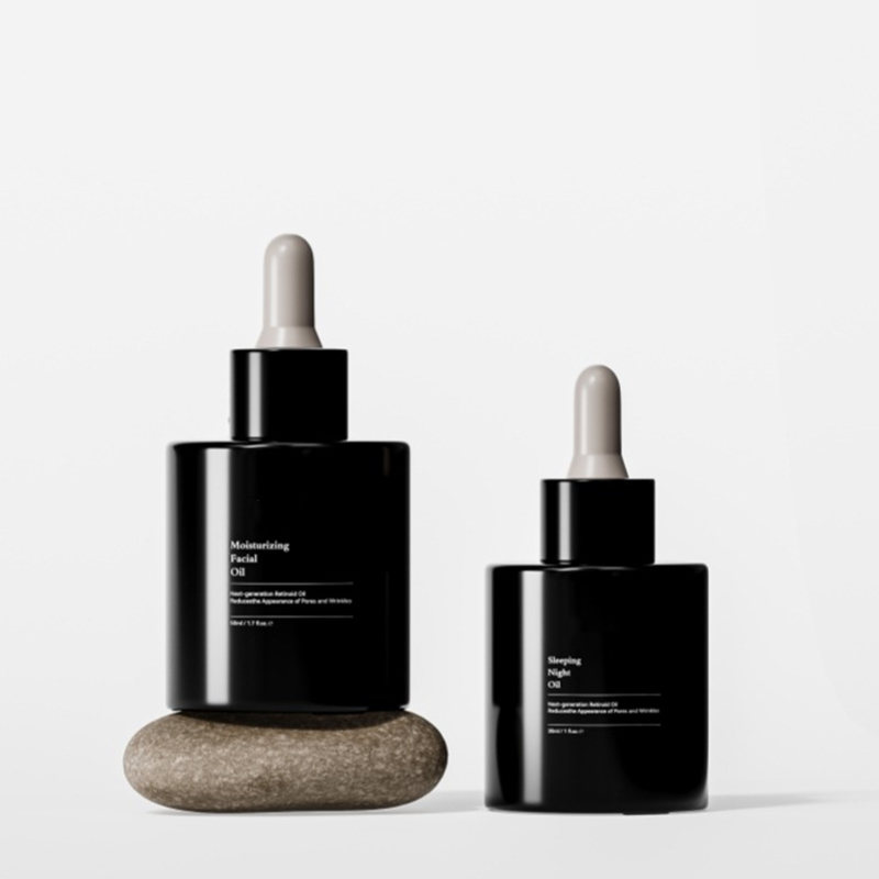 Pusta 15ml 30ml matowe szkło olejek do twarzy butelka na serum opakowanie 30ml 50ml szklana pompka kosmetyczna butelka na serum z kroplomierzem