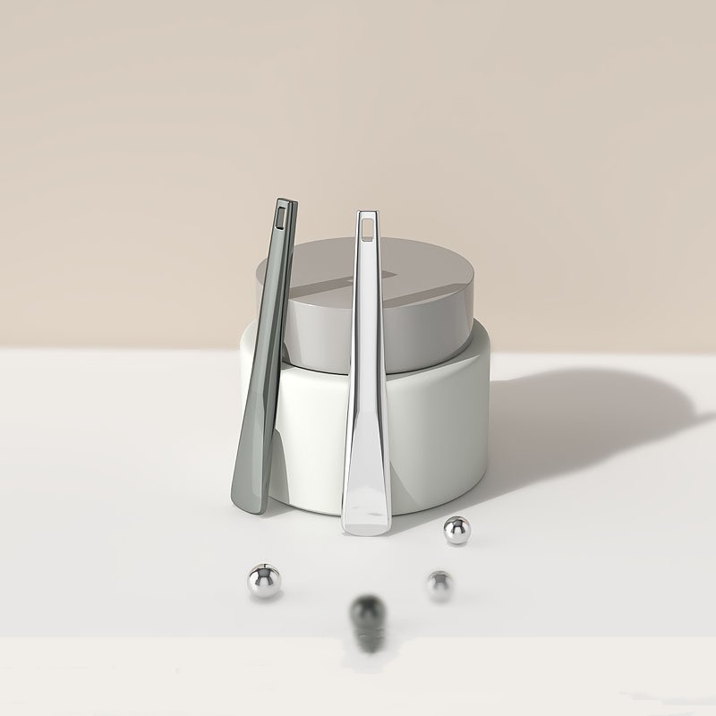 Złoty metalowy aplikator do kremu pod oczy szpatułka kosmetyczna masaż twarzy łyżka do makijażu