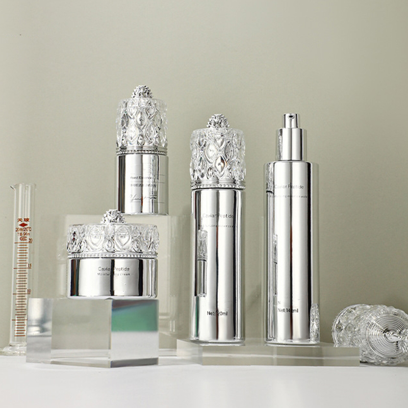 Logo Lukier Szklane butelki z balsamem Maska na twarz Pielęgnacja skóry Pojemnik do pakowania Krem do twarzy Szklana butelka