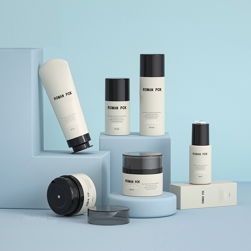 15ml 30ml 50ml plastikowe słoiki z kremem próżniowym Airless Press butelka z pompką opakowanie kosmetyczne pojemnik na krem ​​do twarzy do pielęgnacji skóry balsam