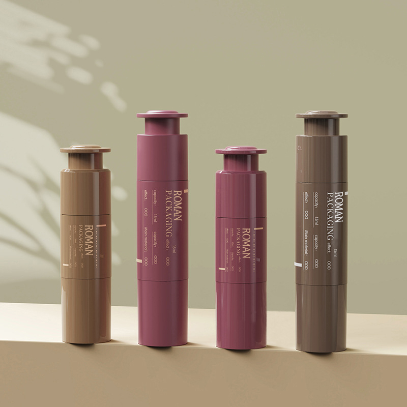 10 ml 15 ml 20 ml opakowanie kosmetyczne strzykawka niestandardowy krem ​​pod oczy strzykawka kosmetyki przenośny plastikowy balsam butelka bezpowietrzna