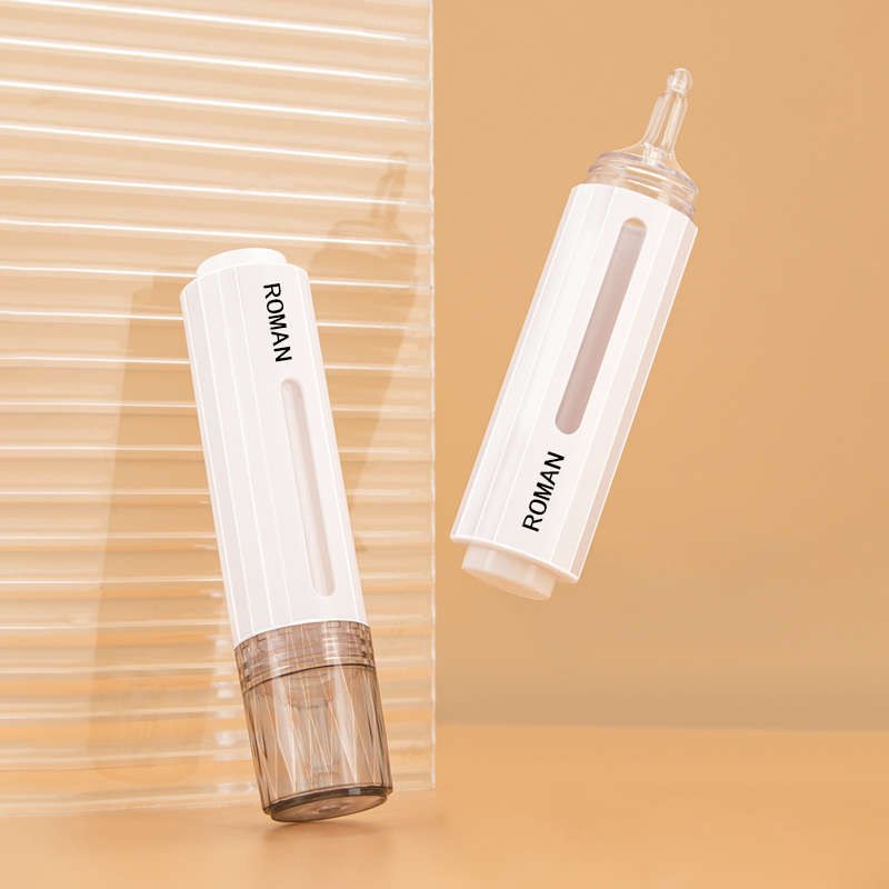 10ml 15ml strzykawka kosmetyczna w kształcie bezpowietrznej pompki butelka na balsam żel do wybielania zębów strzykawka do butelki na balsam do surowicy