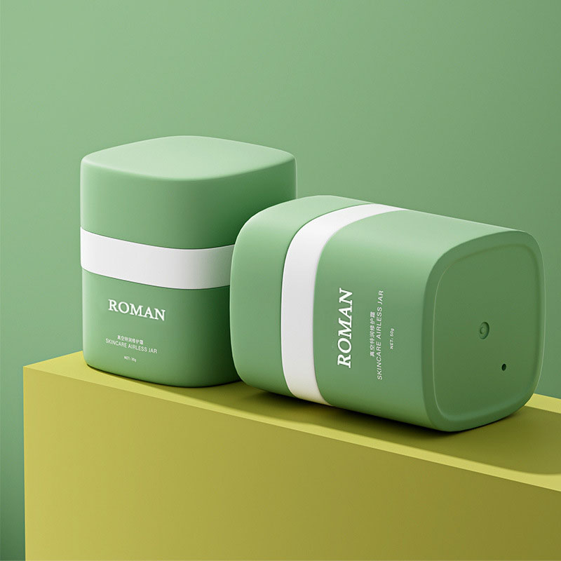 15g 30g 50g okrągłe słoiki z kremem bezpowietrznym z pompką podwójne ścianki PP z plastikową nakrętką do szminki róż do rzęs kremy nawilżające