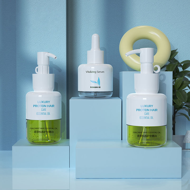 Zakraplacz o dużej objętości 50 ml 80 ml 100 ml plastikowe butelki na olejek do włosów opakowanie do pielęgnacji skóry puste plastikowe opakowanie na olejek do ciała