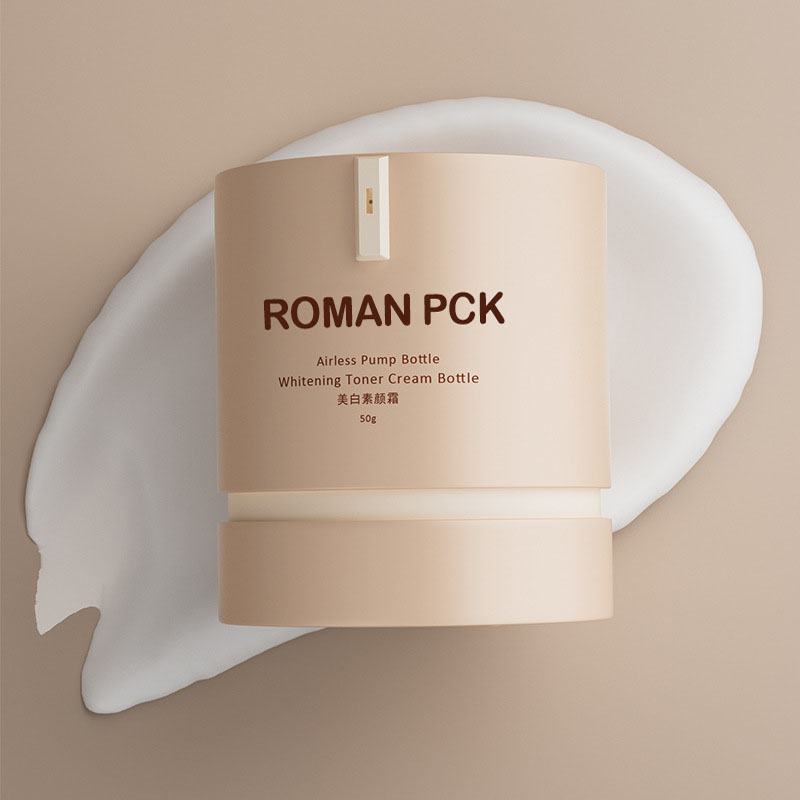 Cylindryczna butelka bezpowietrzna PP pusta 15g 30g 50g kosmetyczny krem ​​do twarzy podkład do pielęgnacji skóry filtr przeciwsłoneczny matowe słoiki z pompką próżniową