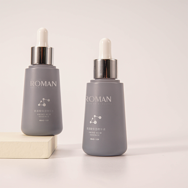 Pusty 1 uncja 5 ml 10 ml 15 ml 30 ml 50 ml gruby stożek kolorowe matowe plastikowe serum kosmetyczne butelka z zakraplaczem do pielęgnacji skóry