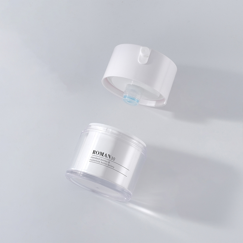 Puste plastikowe opakowania kosmetyczne do twarzy 15 ml 30 ml 50 ml słoiki z pompką bezpowietrzną plastikowy matowy słoik krem pod oczy serum bezpowietrzne słoiki Puste plastikowe opakowania kosmetyczne do twarzy 15 ml 30 ml 50 ml słoiki z pompką bezpowietrzną plastikowy matowy słoik krem pod oczy serum bezpowietrzne słoiki