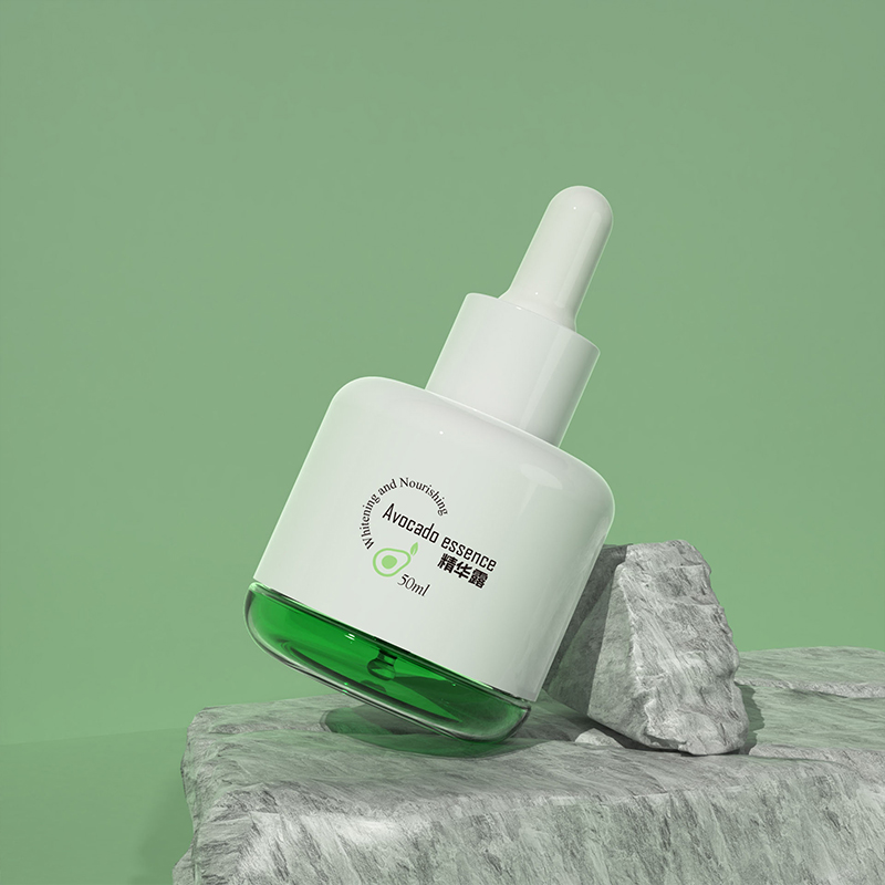 Butelka na olejki eteryczne 50 ml przezroczysty zielony plastikowy PETG szczelny zakraplacz do serum z esencją do pielęgnacji twarzy i oczu Butelka na olejki eteryczne 50 ml przezroczysty zielony plastikowy PETG szczelny zakraplacz do serum z esencją do pielęgnacji twarzy i oczu