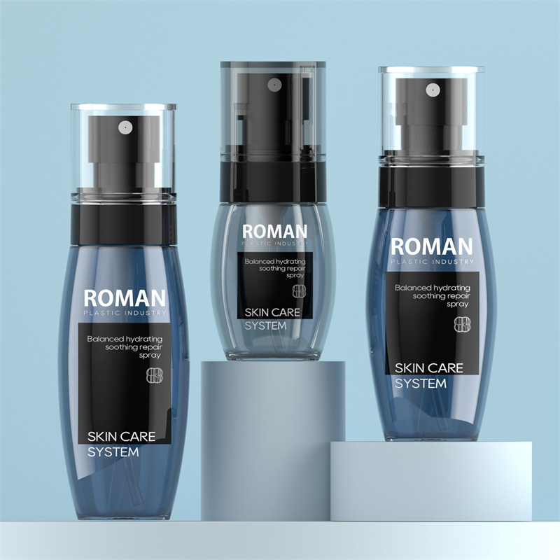 40ml 60ml 80ml czarny krem ​​do opalania butelka z mgiełką w sprayu perfumy do ciała w sprayu plastikowy pojemnik butelka z pompką do włosów w proszku