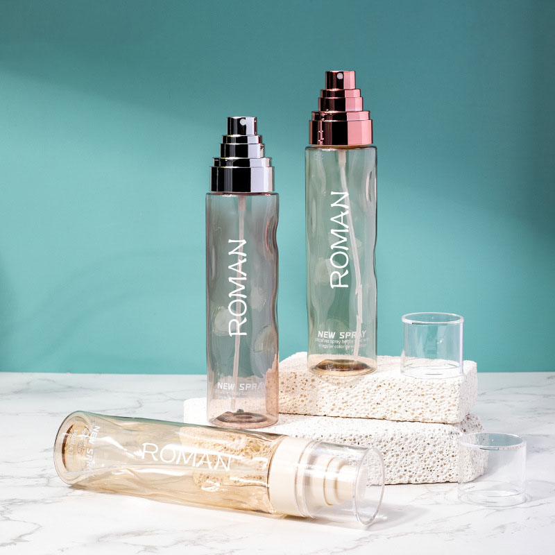 Przezroczyste okrągłe plastikowe butelki z tonerem w sprayu Puste 100 ml 120 ml podkładu balsam do ciała ze złotą srebrną butelką z pompką do serum Przezroczyste okrągłe plastikowe butelki z tonerem w sprayu Puste 100 ml 120 ml podkładu balsam do ciała ze złotą srebrną butelką z pompką do serum