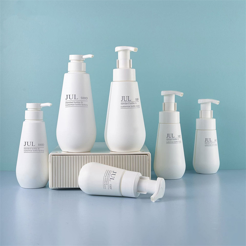 150ml 200ml 300ml czysty biały płyn do mycia ciała szampon do rzęs butelka z pianką butelka z pompką nadające się do recyklingu pojemniki do kąpieli żel pod prysznic butelka dla zwierząt