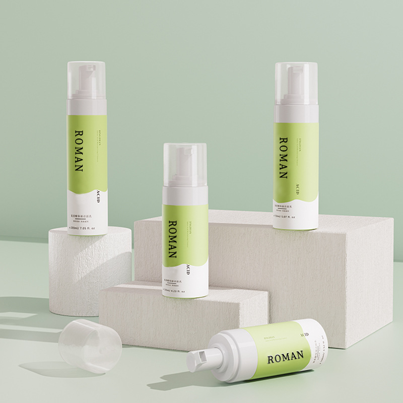 50 ml 80 ml 100 ml 120 ml 150 ml 200 ml Organiczna pianka do mycia twarzy Butelka z bąbelkami Hurtownia private label Aminokwasowy nawilżający środek czyszczący Pakiet niestandardowy