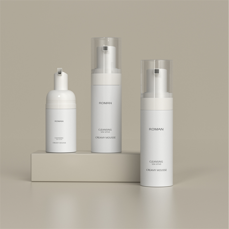 Pusty przenośny 50ml 100ml 120ml 150ml 200ml czysty biały dozownik mydła w piance mała plastikowa butelka do golenia dla mężczyzn płyn do mycia i mycia twarzy