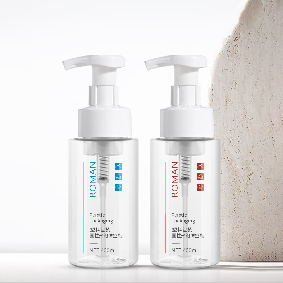 Plastikowa śliczna okrągła odkażacz do rąk oczyszczająca pianka butelka z pompką 200 ml 300 ml 500 ml rozmiary do opakowania szamponu do mycia twarzy Plastikowa śliczna okrągła odkażacz do rąk oczyszczająca pianka butelka z pompką 200 ml 300 ml 500 ml rozmiary do opakowania szamponu do mycia twarzy