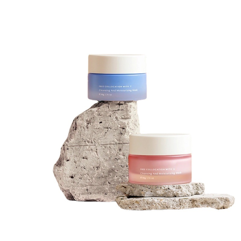 Klasyczne okrągłe szklane słoiki z kremem Opakowania kosmetyczne do kremu do twarzy i kremu pod oczy Klasyczne okrągłe szklane słoiki z kremem Opakowania kosmetyczne do kremu do twarzy i kremu pod oczy