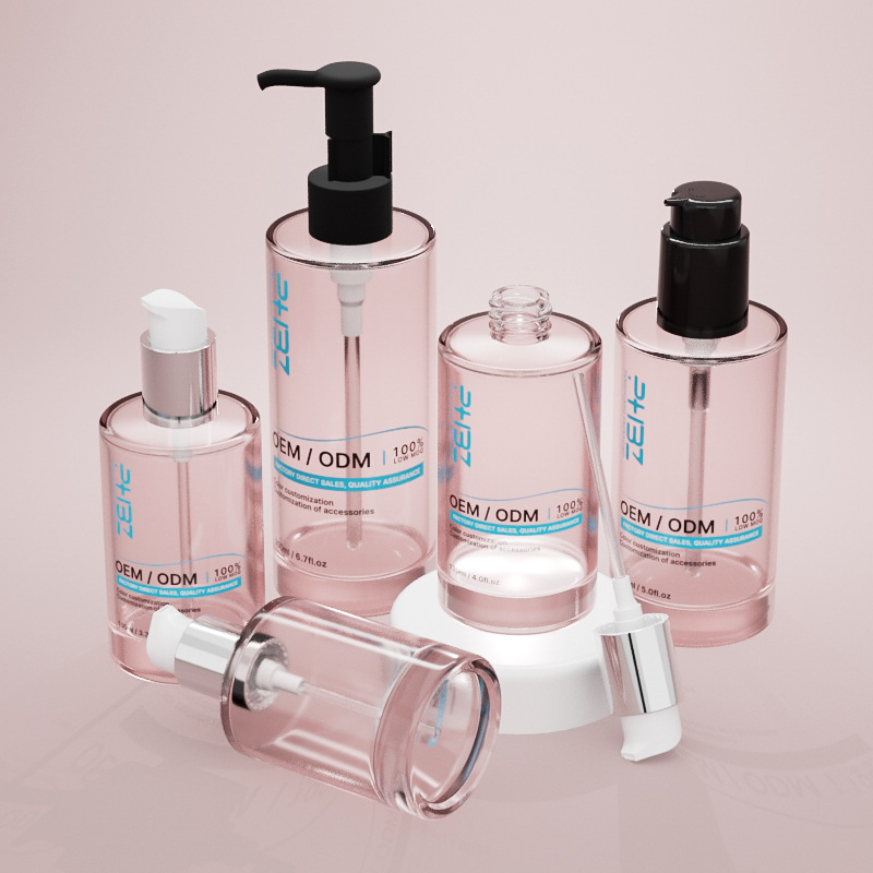 Szklana butelka na serum kosmetyczne o dużej pojemności z grubą podstawą Szklana butelka na serum kosmetyczne o dużej pojemności z grubą podstawą