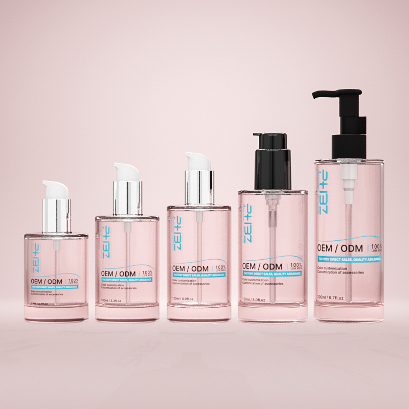 Szklana butelka na serum kosmetyczne o dużej pojemności z grubą podstawą Szklana butelka na serum kosmetyczne o dużej pojemności z grubą podstawą