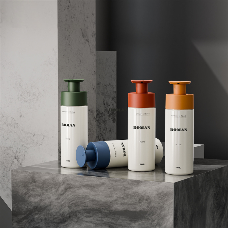 200ml 300ml 400ml 600ml PET plastikowe okrągłe butelki z pompką do szamponu balsam do mycia ciała płynne mydło do rąk opakowanie na żel pod prysznic 200ml 300ml 400ml 600ml PET plastikowe okrągłe butelki z pompką do szamponu balsam do mycia ciała płynne mydło do rąk opakowanie na żel pod prysznic