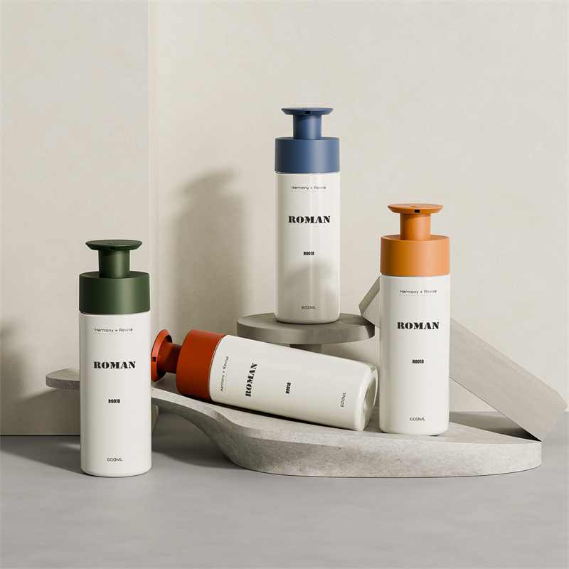 200ml 300ml 400ml 600ml PET plastikowe okrągłe butelki z pompką do szamponu balsam do mycia ciała płynne mydło do rąk opakowanie na żel pod prysznic 200ml 300ml 400ml 600ml PET plastikowe okrągłe butelki z pompką do szamponu balsam do mycia ciała płynne mydło do rąk opakowanie na żel pod prysznic