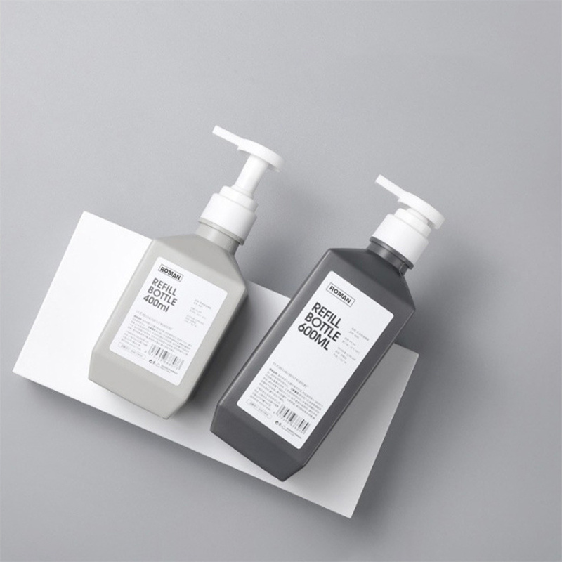 300ml 400ml 600ml PE Plastikowe butelki na balsam Butelki na szampony Balsam do mycia ciała Butelka na mleko do ciała do pakowania kosmetyków