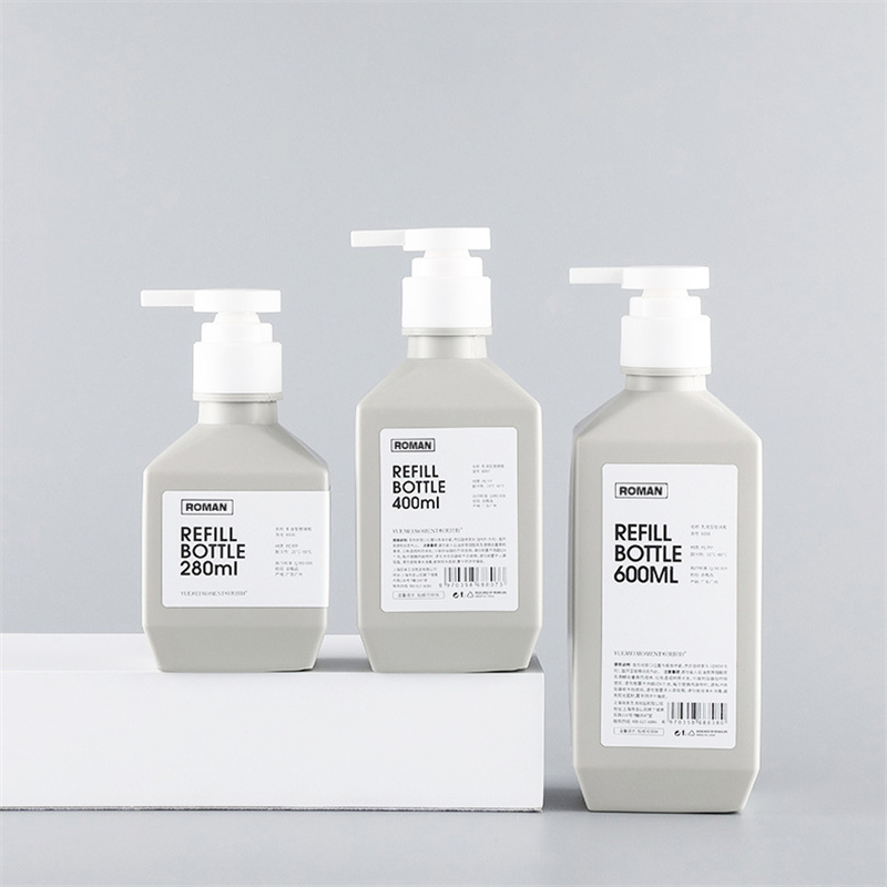 300ml 400ml 600ml PE Plastikowe butelki na balsam Butelki na szampony Balsam do mycia ciała Butelka na mleko do ciała do pakowania kosmetyków 300ml 400ml 600ml PE Plastikowe butelki na balsam Butelki na szampony Balsam do mycia ciała Butelka na mleko do ciała do pakowania kosmetyków