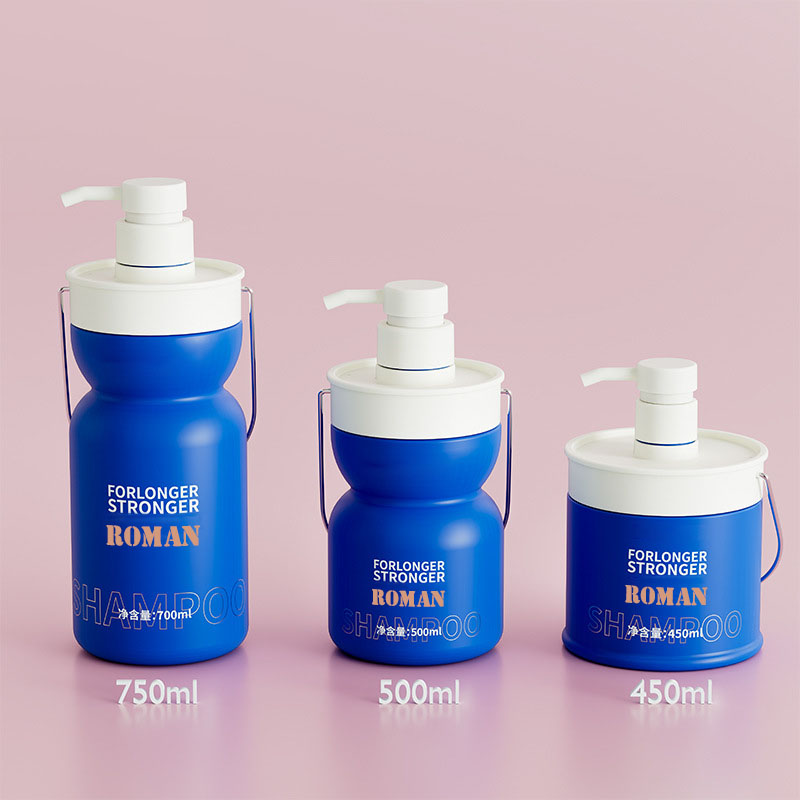 450ml 500ml 750ml plastikowe zwierzę domowe pusta butelka na balsam olejek do włosów dla dzieci szampon i odżywka pojemnik na kosmetyki butelki na szampon dla dzieci