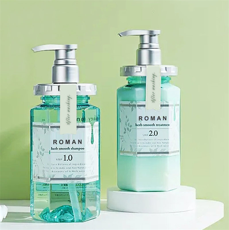 Puste butelki po balsamie do mycia ciała Szampon do włosów Dozownik żelu pod prysznic Butelka z płynem do mycia rąk Sześciokątna 300 ml 450 ml 500 ml 600 ml Plastikowa butelka z pompką do balsamu PET