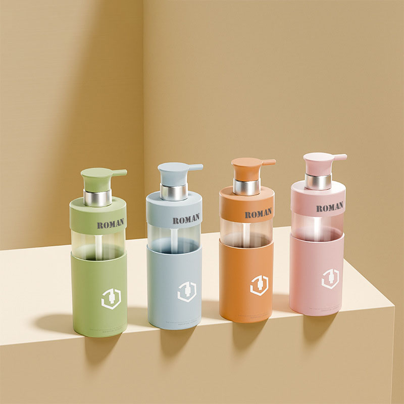 Luksusowe 100 ml 200 ml 300 ml 450 ml 500 ml 700 ml Butelka na balsam do ciała Plastikowe butelki PET na szampon i odżywkę Zestaw opakowań kosmetycznych na żel pod prysznic