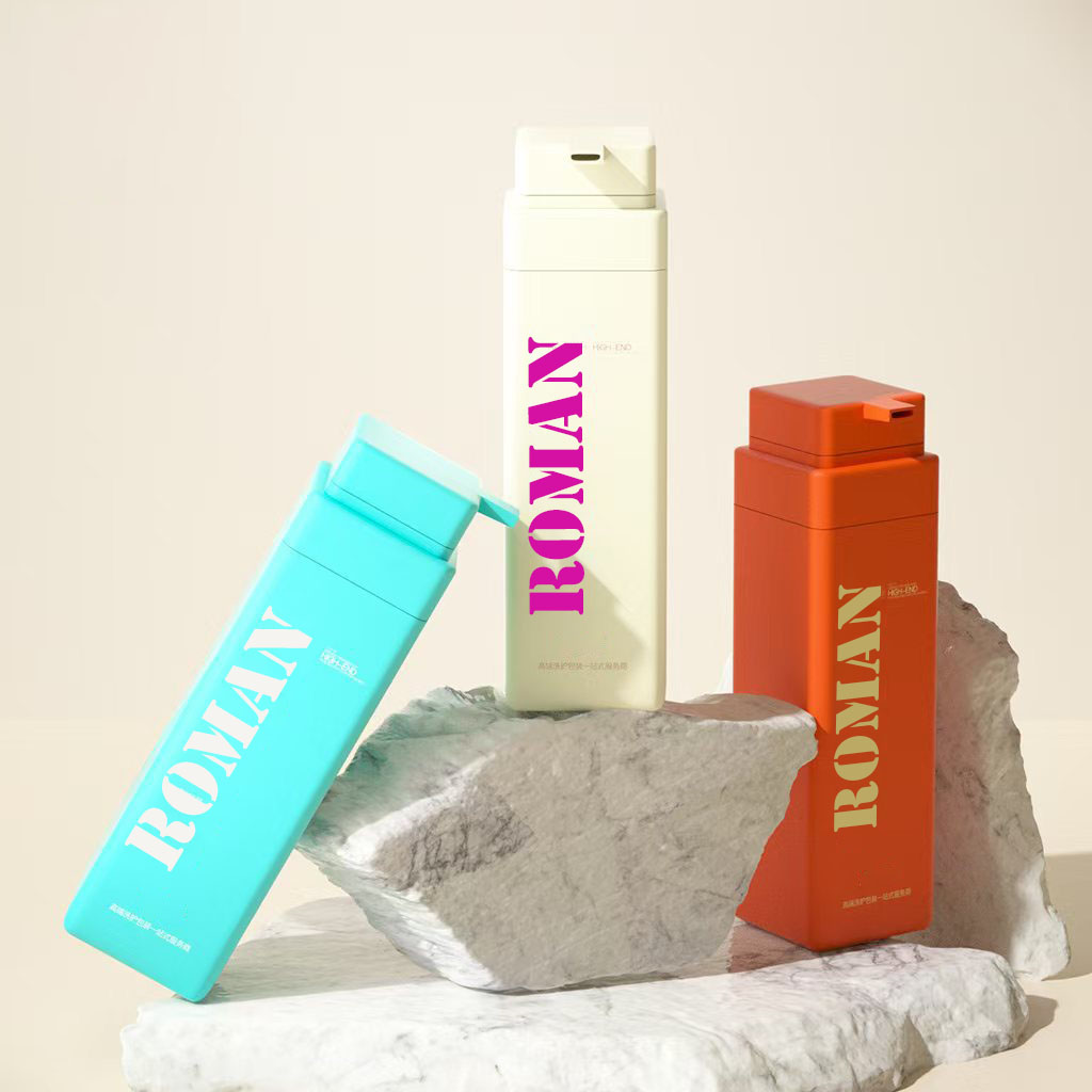 Luksusowa pusta plastikowa butelka na olejek do ciała na szampon 300ml 500ml 750ml matowy balsam kosmetyczny butelka z pompką do mlecznego żelu pod prysznic Luksusowa pusta plastikowa butelka na olejek do ciała na szampon 300ml 500ml 750ml matowy balsam kosmetyczny butelka z pompką do mlecznego żelu pod prysznic