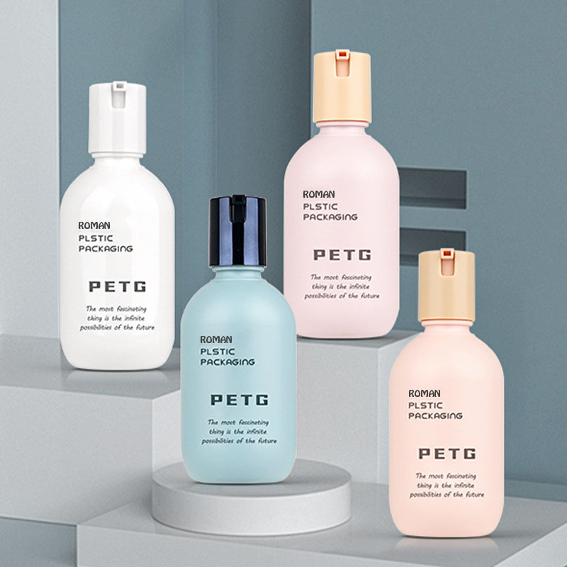 Butelka do pakowania z filtrem przeciwsłonecznym wielokrotnego użytku, nowy projekt Spf 50+ 50 ml 80 ml 130 ml Plastikowa kosmetyczna wybielająca skóra Balsam do opalania Butelka z rozpylaczem