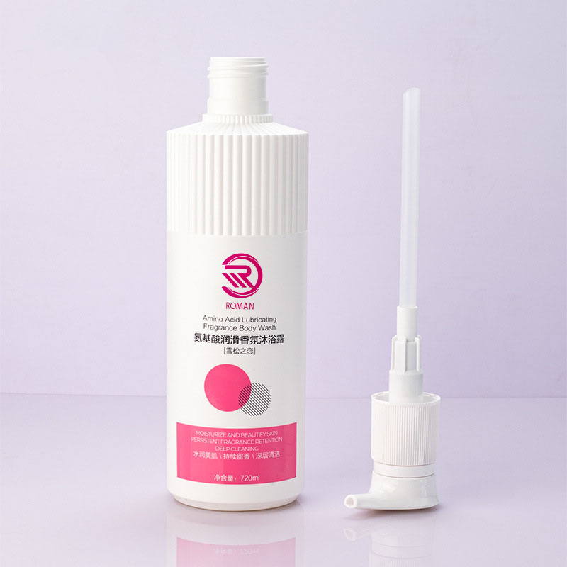 Gorąca biała plastikowa butelka HDPE w paski z karbowaną dyszą 500 ml 700 ml szampon w żelu pod prysznic balsam z nakrętką z pompką Wietnam Gorąca biała plastikowa butelka HDPE w paski z karbowaną dyszą 500 ml 700 ml szampon w żelu pod prysznic balsam z nakrętką z pompką Wietnam