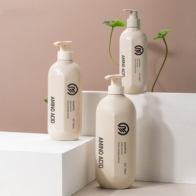 New Arrival luksusowe plastikowe pusty brązowy żel pod prysznic 300ml szampon balsam do ciała odżywka do mycia ciała 500ml 700ml butelka z pompką