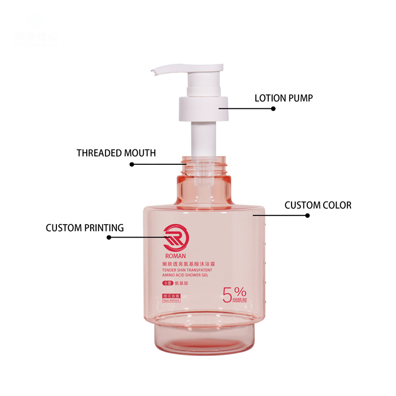 New Arrival Premium różowy 250 ml 300 ml 400 ml matowy przezroczysty pusty okrągły luksusowy olejek do pielęgnacji skóry olejek do twarzy pompka do serum i butelka na balsam z opakowaniem New Arrival Premium różowy 250 ml 300 ml 400 ml matowy przezroczysty pusty okrągły luksusowy olejek do pielęgnacji skóry olejek do twarzy pompka do serum i butelka na balsam z opakowaniem