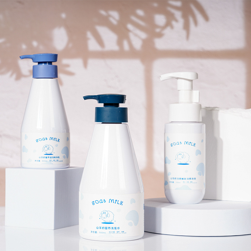 Private Label 300ml 500ml Pure White PET Butelka z tworzywa sztucznego Krem wybielający Nawilżający balsam mleczny z pompką do balsamu