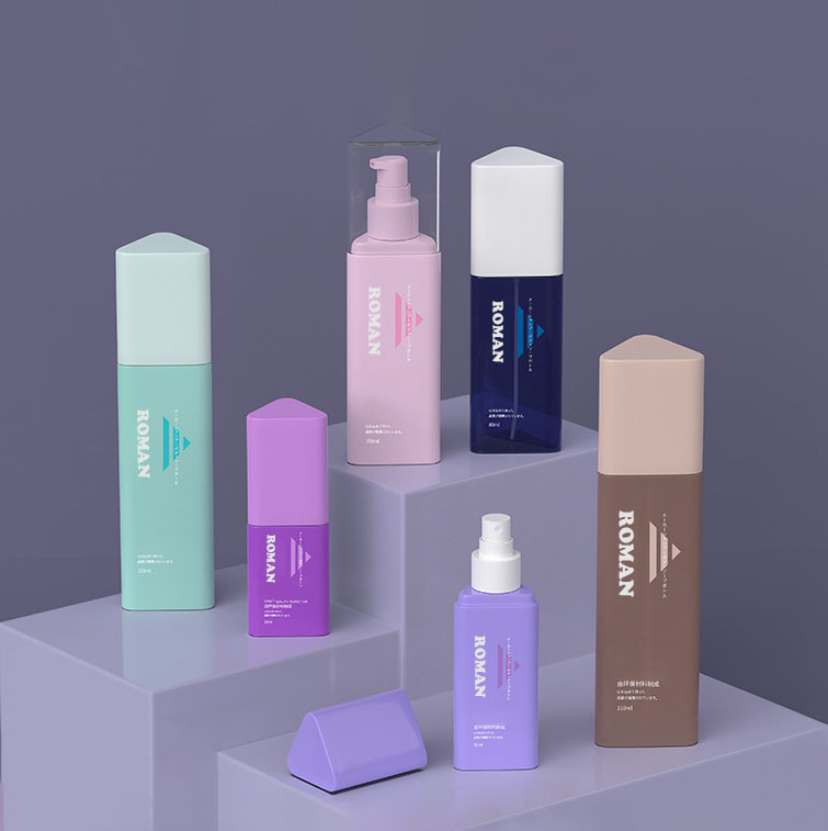 Godny zaufania plastik 30 ml 50 ml 80 ml Trójkątny szampon Pojemnik na żel pod prysznic Odżywka do włosów Balsam Butelka z pompką do czyszczenia twarzy