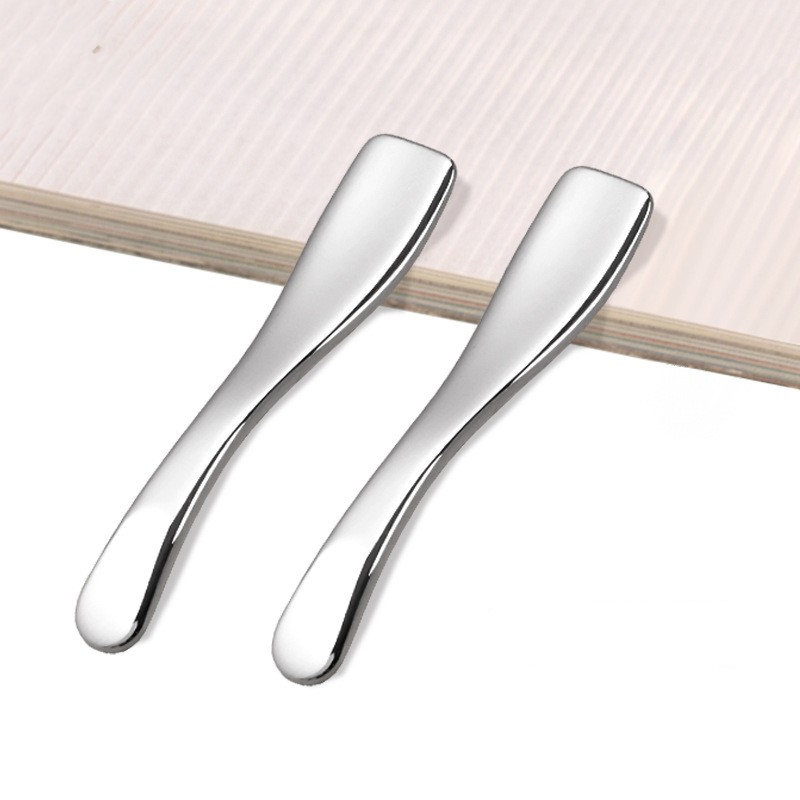 Kosmetyczna szpatułka do makijażu Mini mała maska ​​do kremu pod oczy ze złotą metalową łyżeczką kosmetyczną