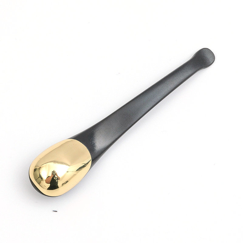 Złoto-srebro kosmetyczna szpatułka wysokiej jakości metalowa łyżka do kremu do twarzy i oczu uroda makijaż maska ​​do twarzy łyżka