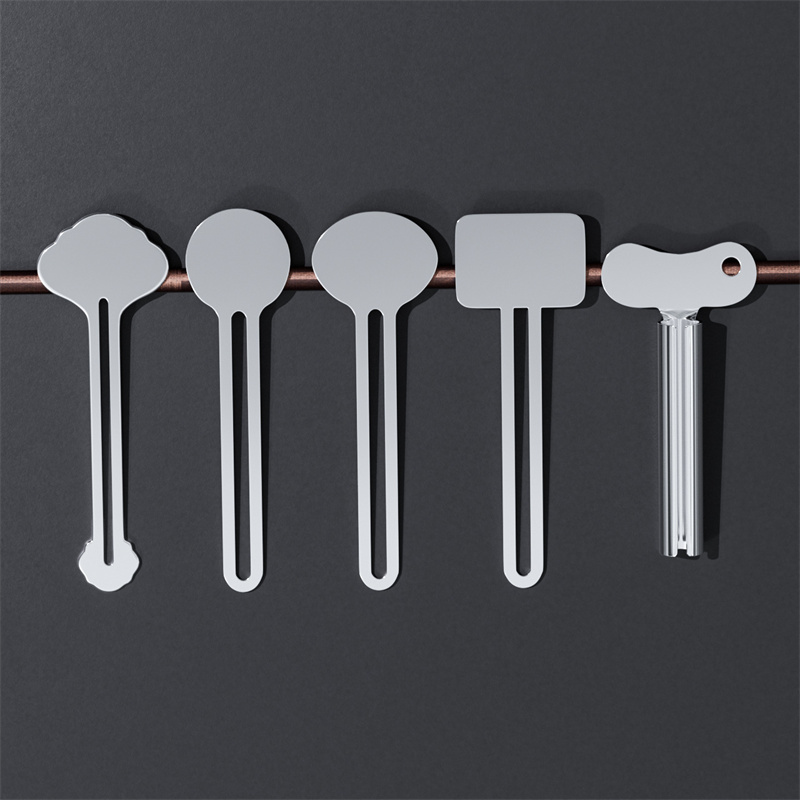 Metalowy wyciskacz do pasty do zębów wyciskacz do rurek ze stali nierdzewnej klucz rolkowy tubka kremy farba wyciskacz narzędzie do rodzinnej toalety łazienka